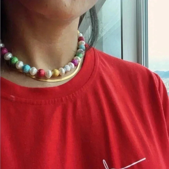 COLORFUL Beaded Choker - Picture 4 of 6